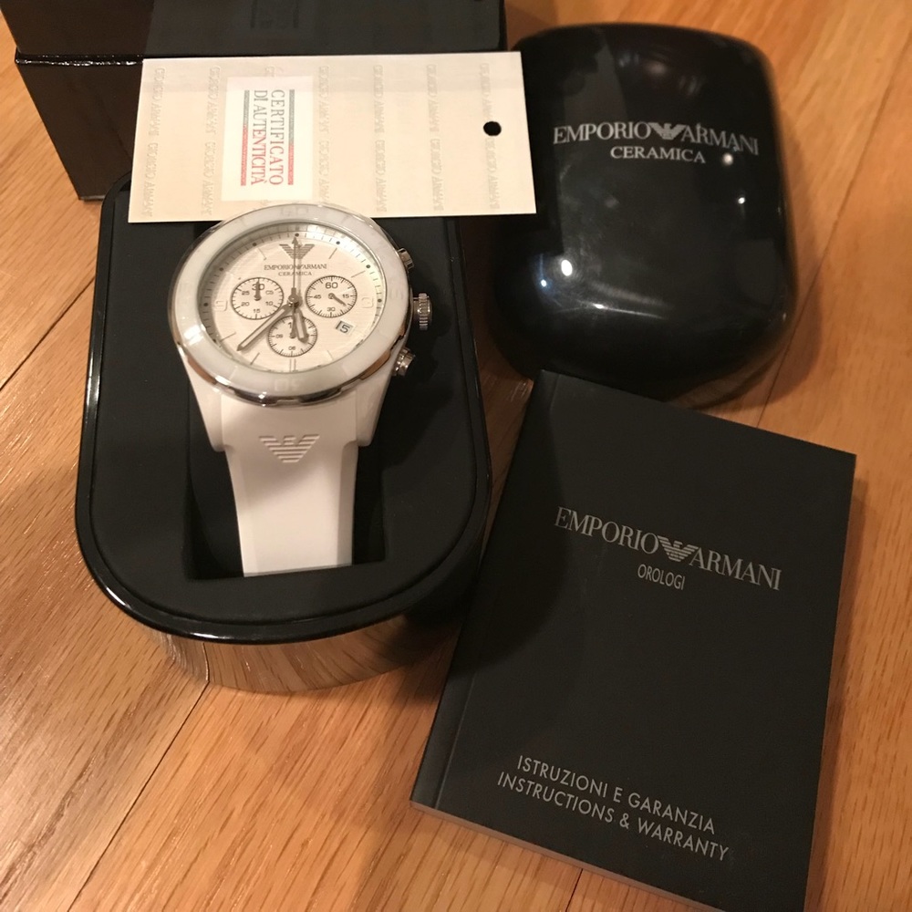 Emporio Armani watch. Never worn. Unisex.